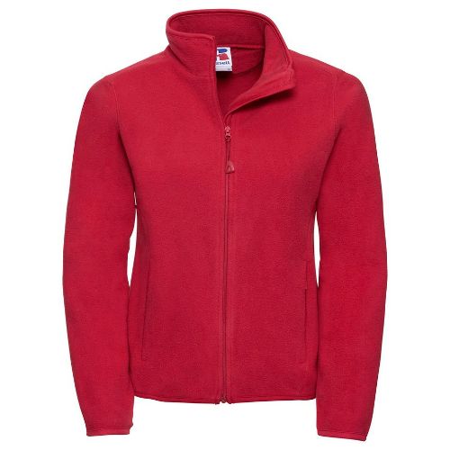 Russell Europe Women's Full-Zip Fitted Microfleece Classic Red